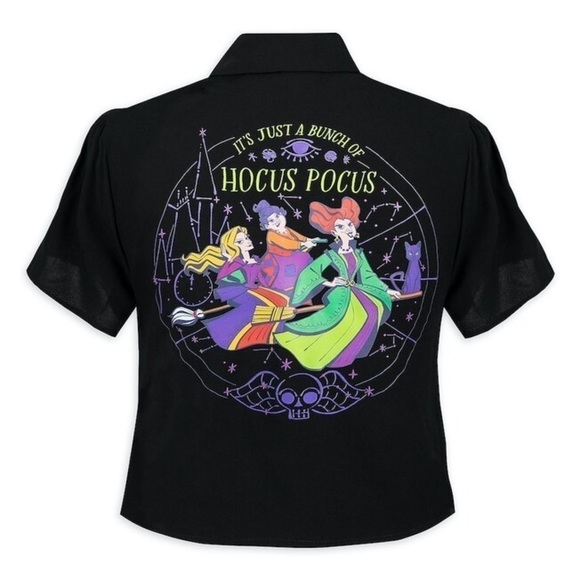NEW Disney Her Universe Women XXL Hocus Pocus Tie Front Shirt Sanderson Sisters - Picture 11 of 11